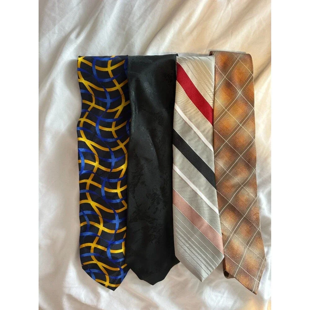 Vintage Italian Silk Ties Lot 4 Emilio Romano Prince Gino Alfani Designer Luxury